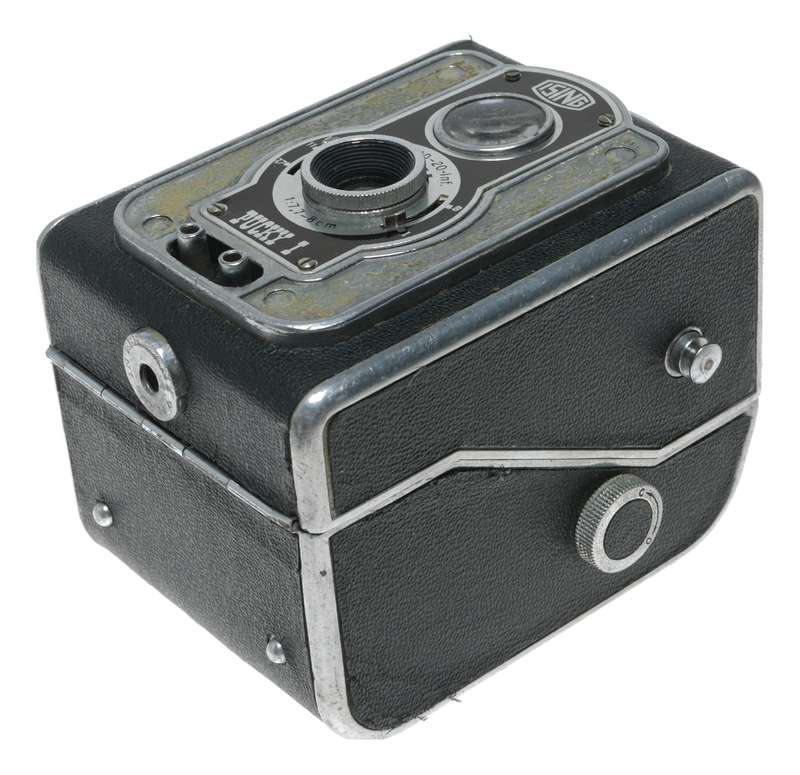 Ising Pucky 1 Vintage 6x6 Box Type Camera for 120 Rollfilm