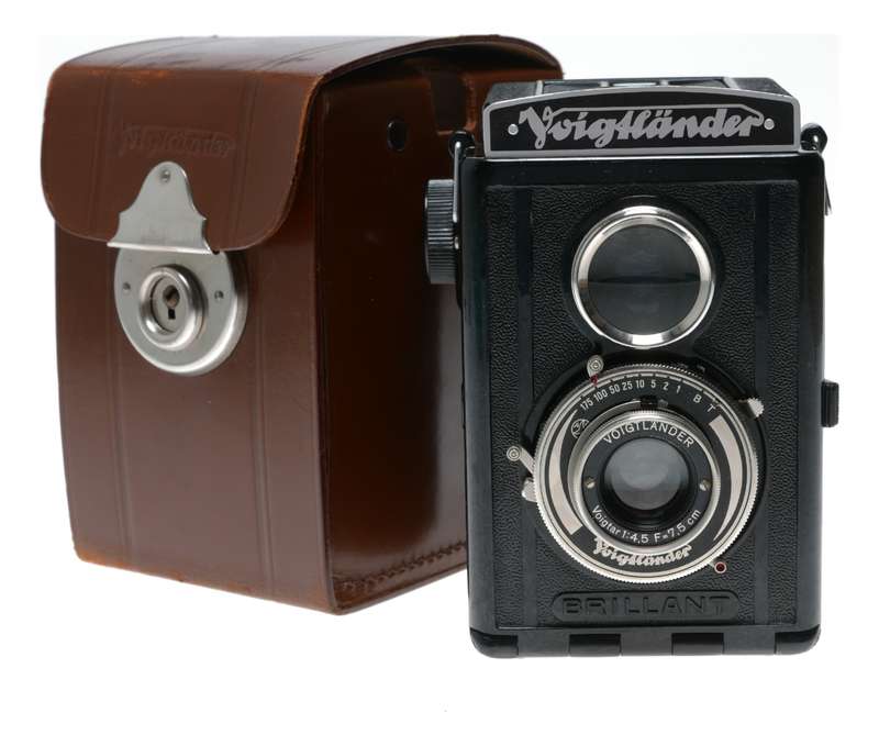 Voigtlander Brillant 6x6 120 Roll Film TLR Camera Voigtar 1:4.5 F=7.5cm