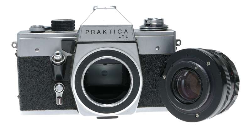 Praktica LTL 35mm Film SLR Camera M42 Pentacon Auto 1.8/50