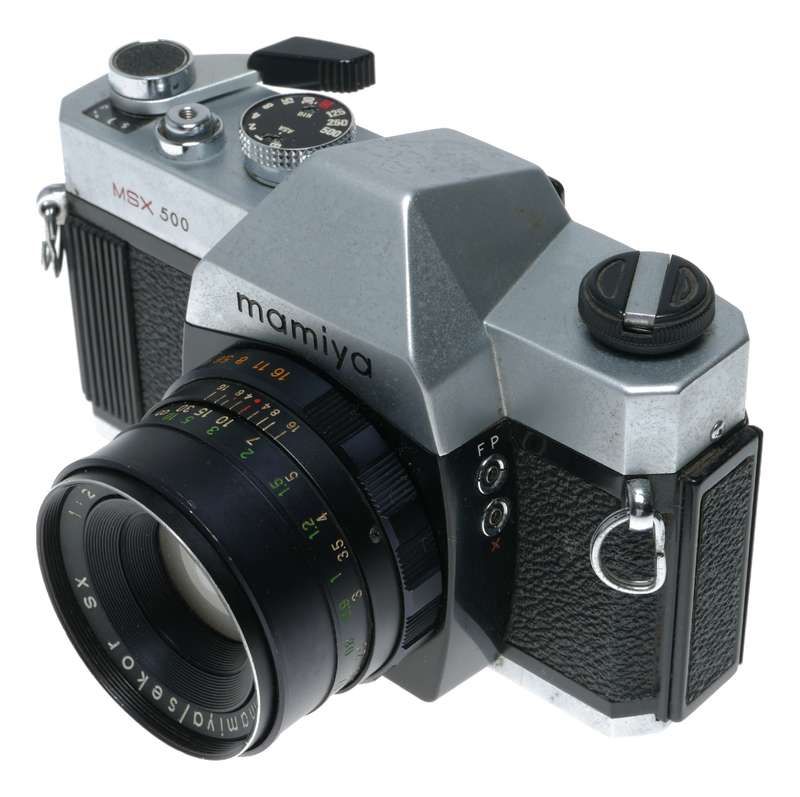 Mamiya MSX500 35mm Film SLR Camera Auto Sekor SX 1:2 f=50mm Sold as is