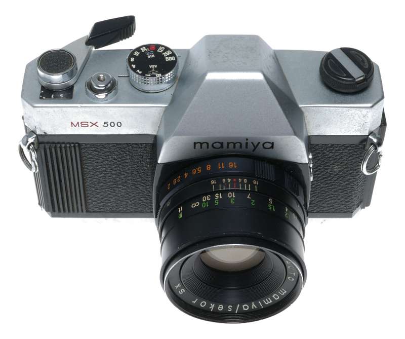 Mamiya MSX500 35mm Film SLR Camera Auto Sekor SX 1:2 f=50mm Sold as is