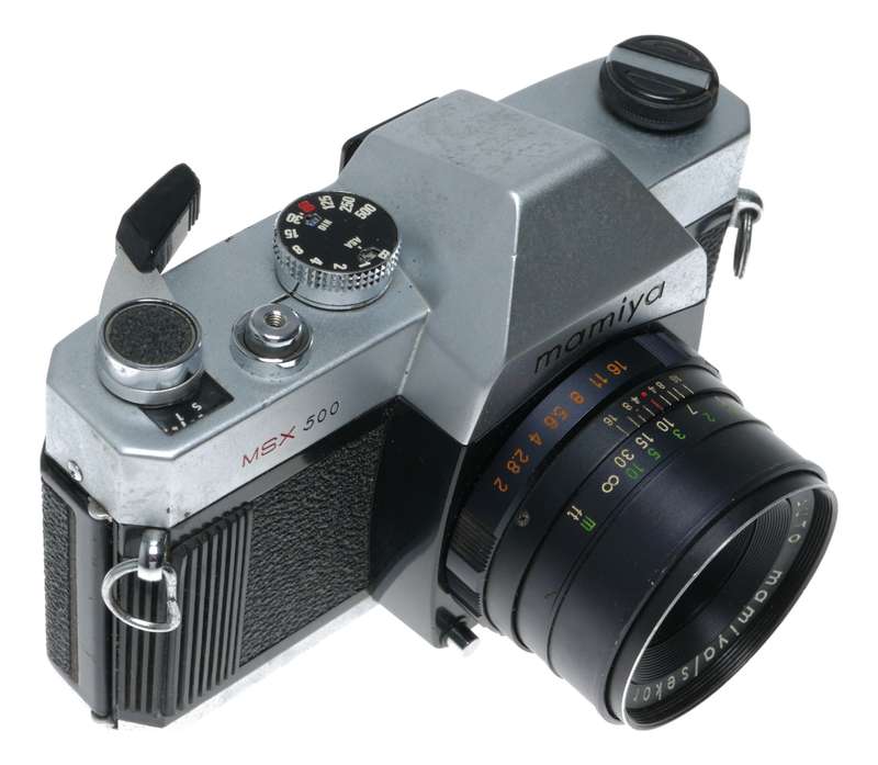 Mamiya MSX500 35mm Film SLR Camera Auto Sekor SX 1:2 f=50mm Sold as is