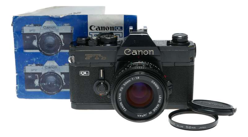 Canon FTb 35mm Film SLR Camera QL 1:1.8 50mm FD Mount