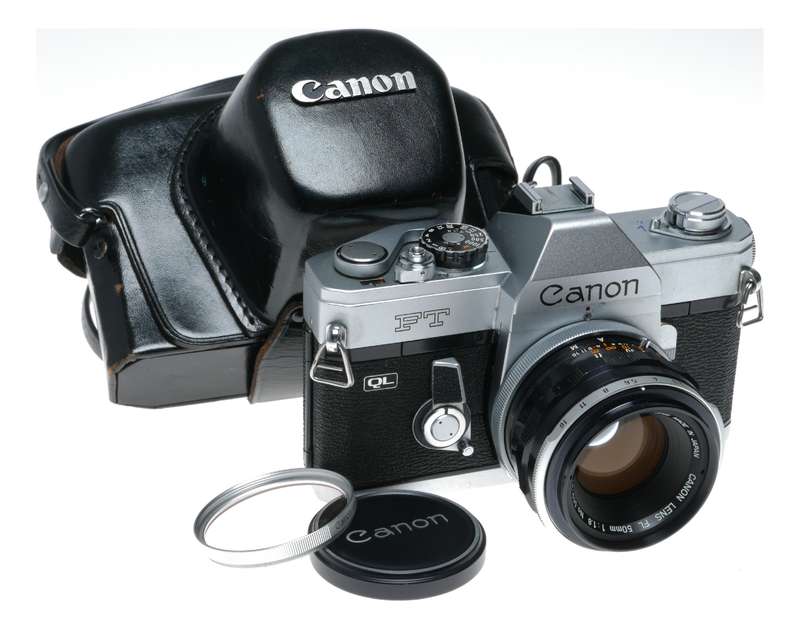 Canon FT 35mm Film SLR Camera QL 1:1.8 50mm FL Original Case