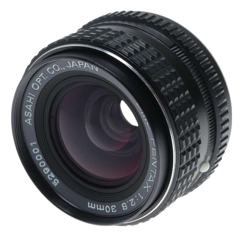 Asahi SMC Pentax 1:2.8 f=30mm Wide Angle K Mount Camera Lens