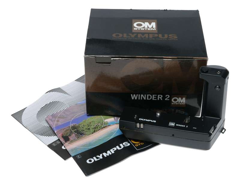 Olympus OM System Motor 2 Film Winder Grip Box Instructions