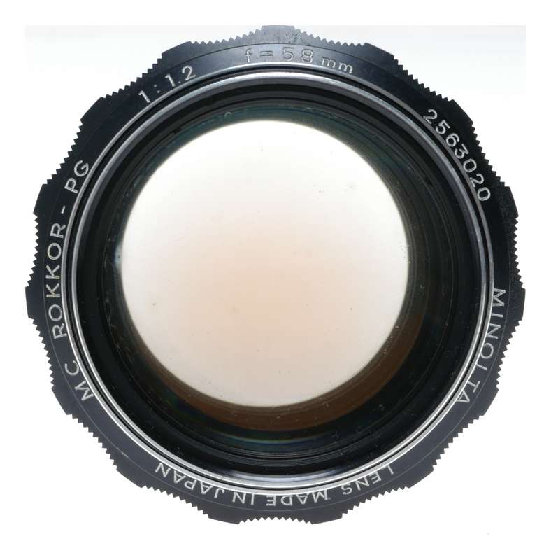 Minolta MC Rokkor 1:1.2 f=58mm PG SLR 35mm Film Camera Lens