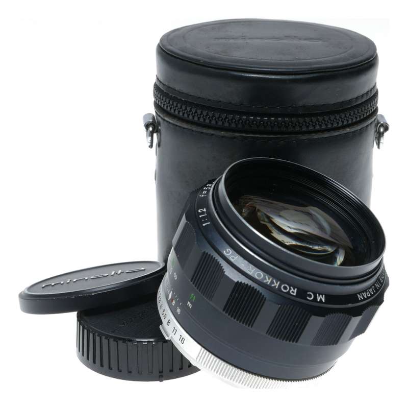 Minolta MC Rokkor 1:1.2 f=58mm PG SLR 35mm Film Camera Lens