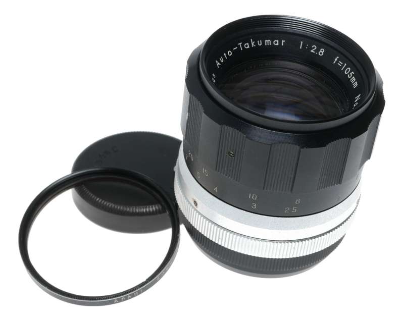 Asahi Pentax Auto-Takumar 1:2.8 f=105mm SLR Camera Lens