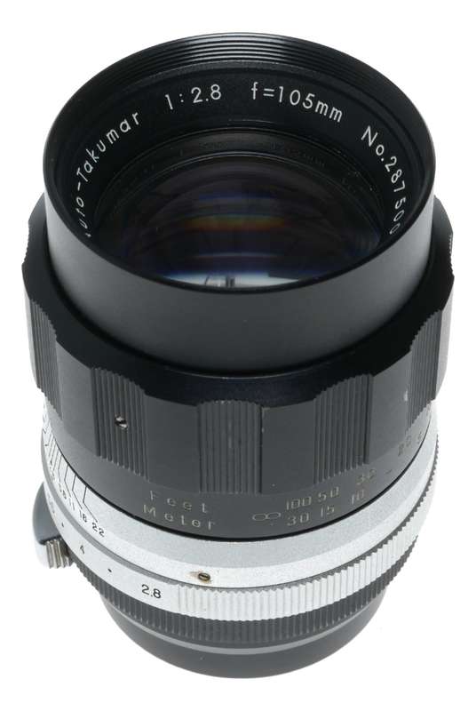Asahi Pentax Auto-Takumar 1:2.8 f=105mm SLR Camera Lens
