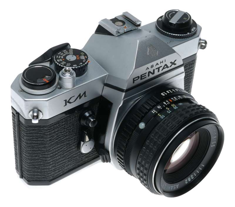 Pentax KM 35mm Film SLR Camera SMC 1:1.8 f=55mm Box Instructions