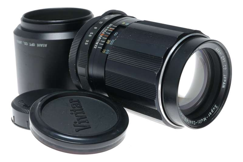 Asahi Pentax SMC Takumar 1:3.5 f=135mm Tele SLR Camera Lens Hood Caps