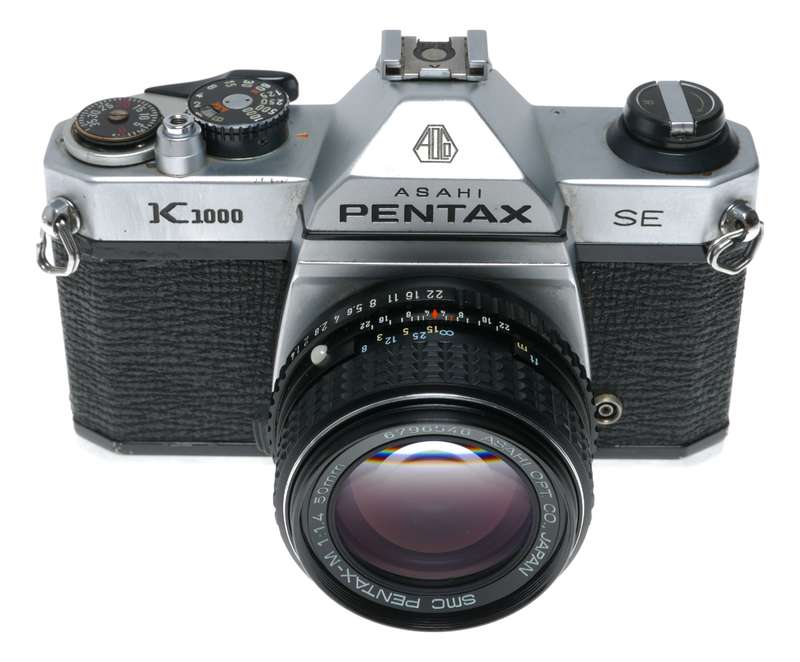 Asahi Pentax K1000 SE 35mm Film SLR Camera SMC 1.4 50mm M Lens