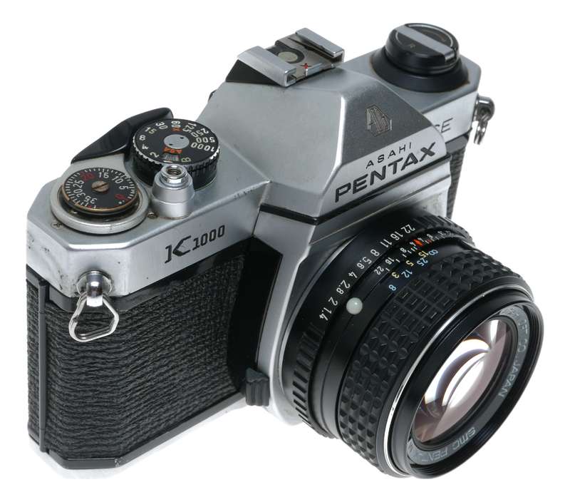Asahi Pentax K1000 SE 35mm Film SLR Camera SMC 1.4 50mm M Lens