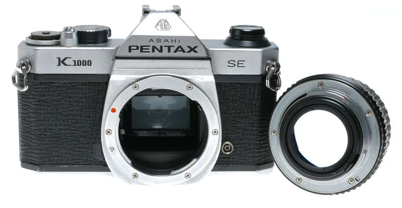 Asahi Pentax K1000 SE 35mm Film SLR Camera SMC 1.4 50mm M Lens