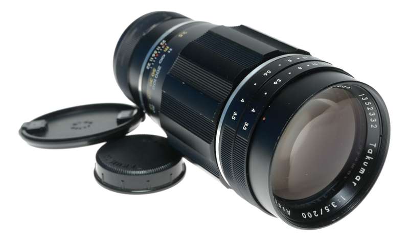 Asahi Pentax Takumar 1:3.5 200mm SLR Camera Lens M42 Mount