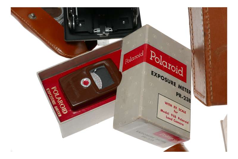 Polaroid Highlander Land Camera Model 80A Original Box Lenses Filters Lightmeter Case