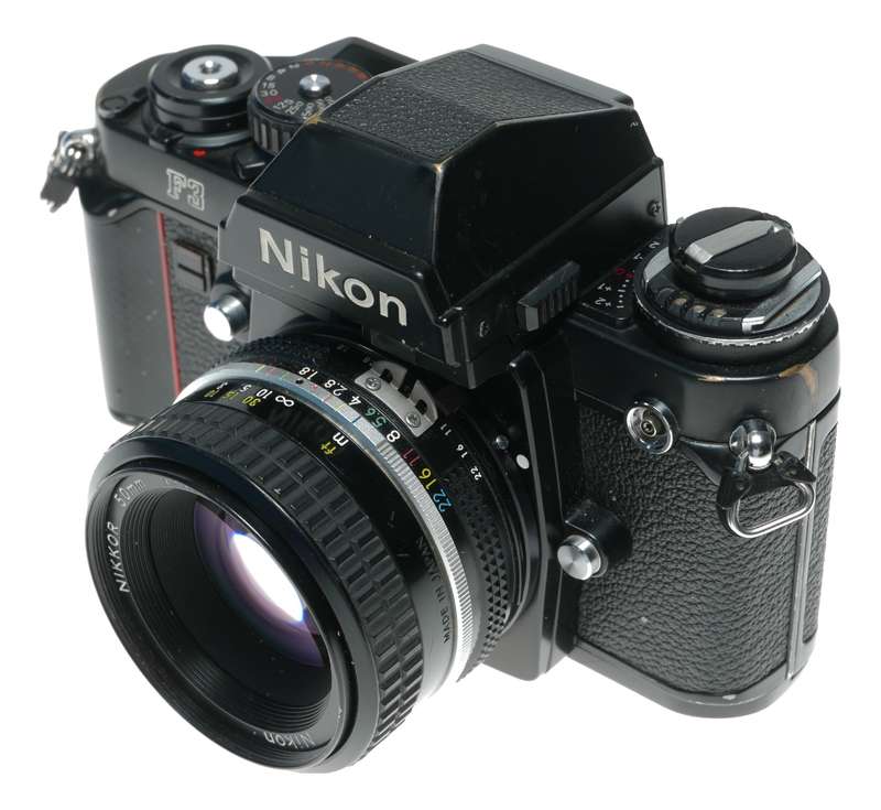 Nikon F3 35mm Film Professional SLR Camera Nikkor 1.8/50