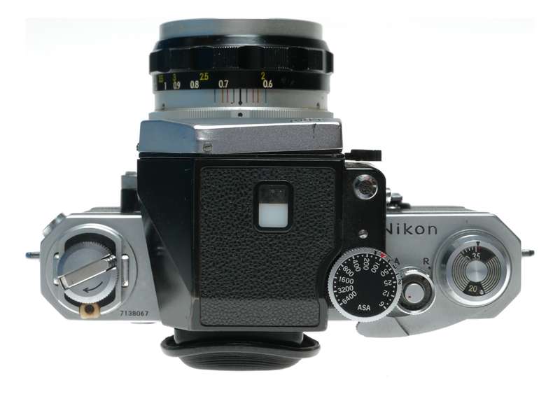 Nikon F Photomic 35mm Film SLR Camera Nikkor H Auto 1:2/50 Sold as is