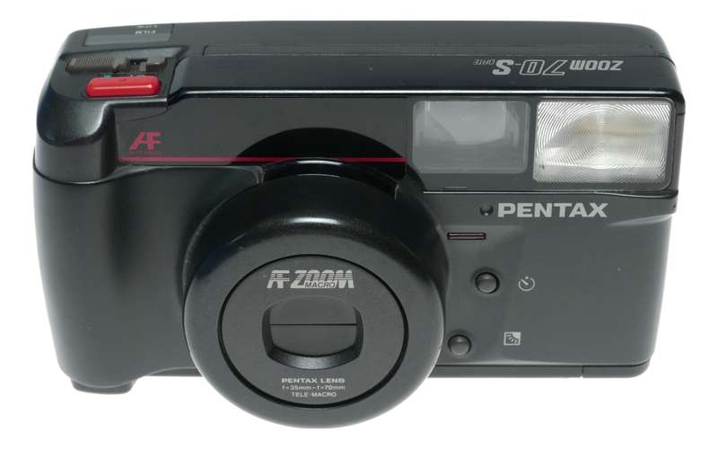 Pentax Zoom 70-S Date AF Tele Macro Point Shoot Film Camera