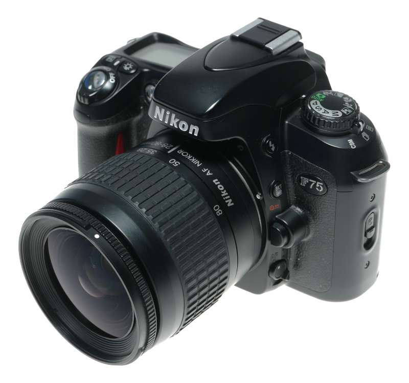 Nikon F75 35mm Film Camera AF Nikkor 28-80mm 1:3.3-5.6 Zoom Lens