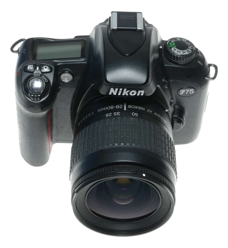 Nikon F75 35mm Film Camera AF Nikkor 28-80mm 1:3.3-5.6 Zoom Lens