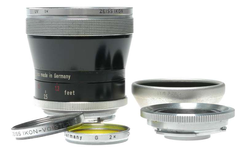 Zeiss Pro-Tessar 3.2/35mm Contaflex Lens 2.8/50 Hood A28.5 Filters