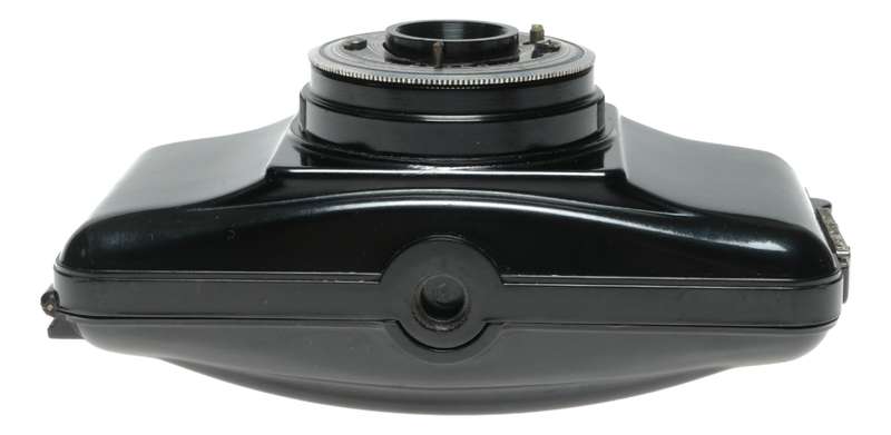 Boyer Photax IV Bakelite 6x9 Rollfilm Camera Rear Lens in Case