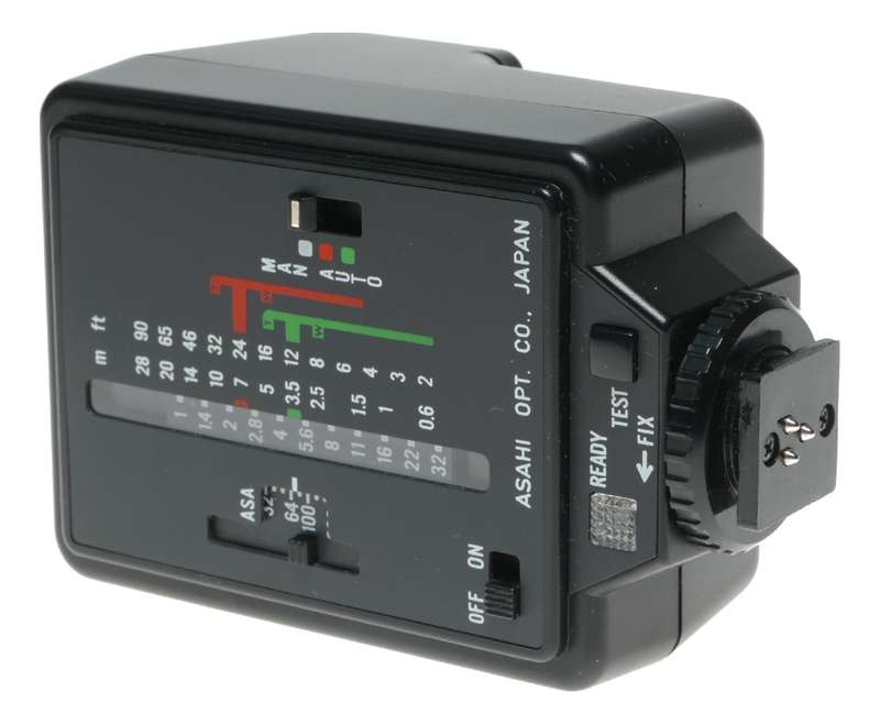 Pentax AF 200-S Camera Hot Shoe Flash in Pouch Original Box