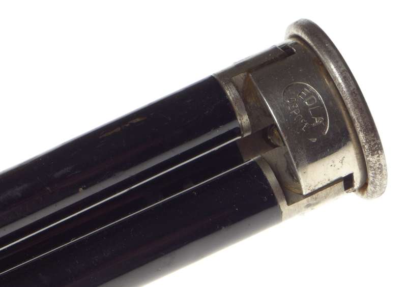 EDLA black vintage classic retro film camera tripod full length collapsible excellent - Edla