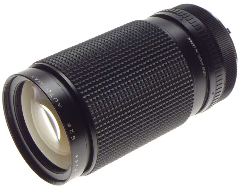 MINOLTA MD Auto MAKINON MC Zoom 1:4-5.5 f=35-210mm vintage film camera lens caps case - Minolta