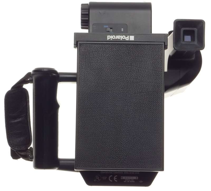 POLAROID MINIPORTRAIT instant camera shoots 4 shots at once with Pol back, flash, grip, finder - Pol