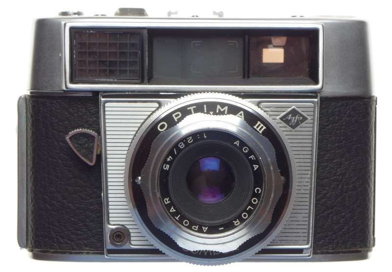 OPTIMA III AGFA Color-Apotar 1:2.8/45mm vintage film camera coated lens f=45mm cased