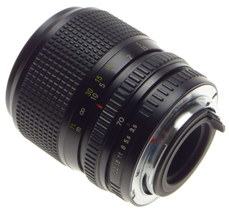 RICOH SLR 35mm vintage film camera lens 1:3.5 f=35-70mm Zoom XR RIKENON caps - Ricoh