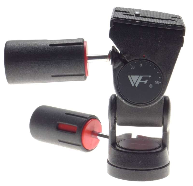 VF vintage camera tripod head friction coupling clamps fluid head locking mechanism - VF