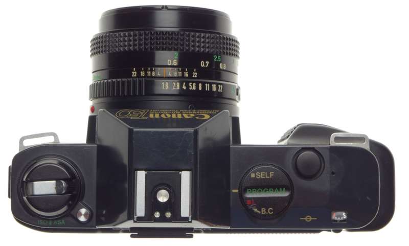 CANON T50 multi program AE FD 1.8/50mm lens Dual metering system vintage 35mm film camera MINT