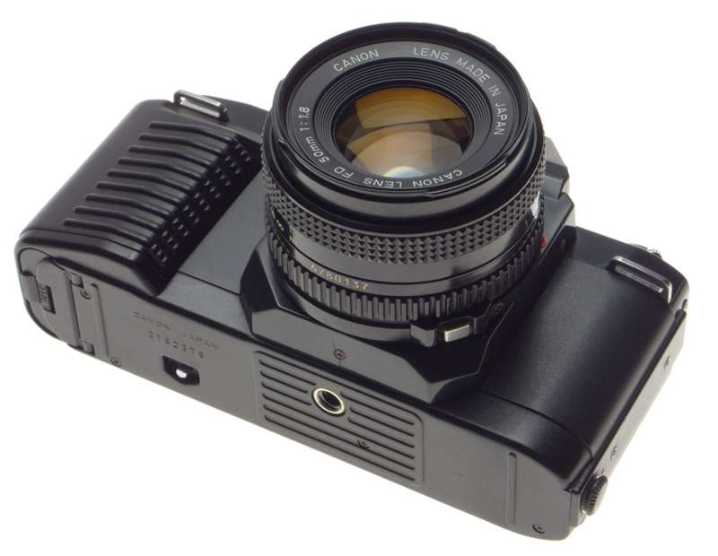 CANON T50 multi program AE FD 1.8/50mm lens Dual metering system vintage 35mm film camera MINT