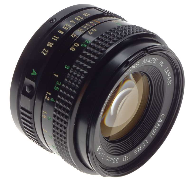 CANON T50 multi program AE FD 1.8/50mm lens Dual metering system vintage 35mm film camera MINT