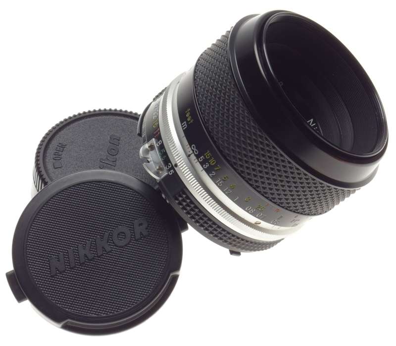 NIKON AI Micro-Nikkor-P Auto:1.3.5 f=55mm SLR MINT vintage 35mm film camera lens Manual 3.5/55 - Nik