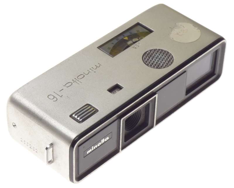 MINOLTA-16 compact spy camera takes 16mm film vintage retro Rokkor 3.5f=25mm Kogaku
