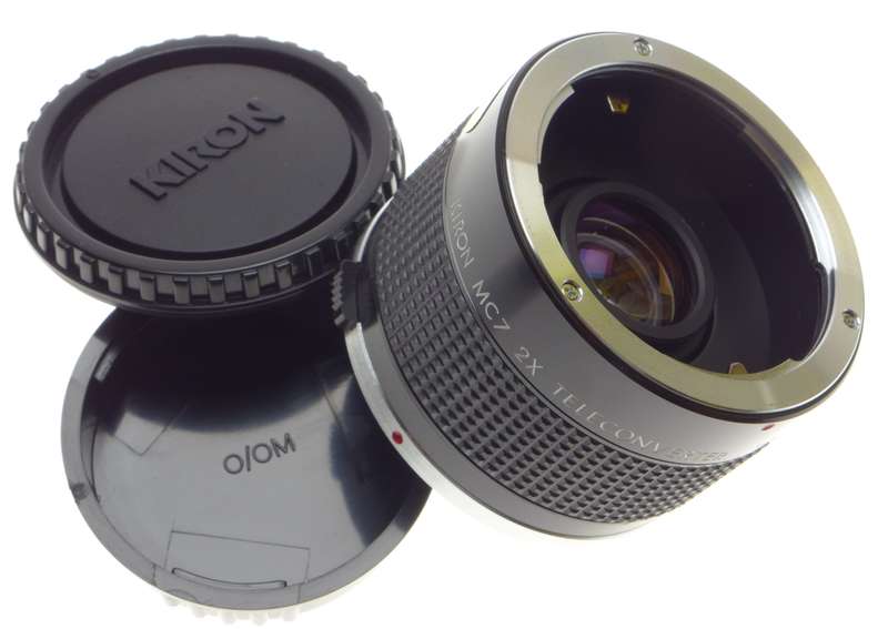 KIRON MC7 2x Teleconverter for Olympus O/M cameras lenses doubler caps excellent glass