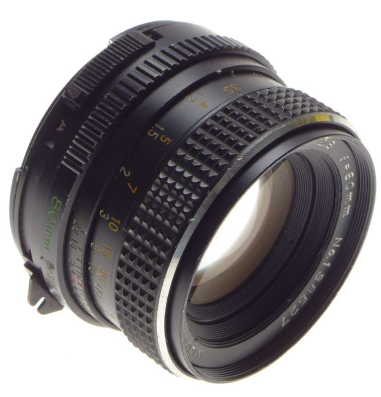 MAMIYA-Sekor C 1:2.8 f=80mm Prime medium format 120 roll film vintage camera lens 2.8/80mm - Mamiya
