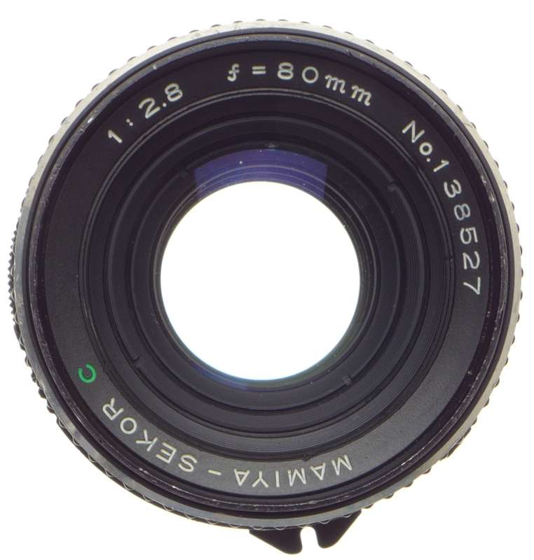 MAMIYA-Sekor C 1:2.8 f=80mm Prime medium format 120 roll film vintage camera lens 2.8/80mm - Mamiya