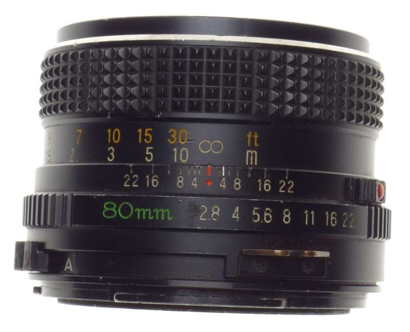 MAMIYA-Sekor C 1:2.8 f=80mm Prime medium format 120 roll film vintage camera lens 2.8/80mm - Mamiya