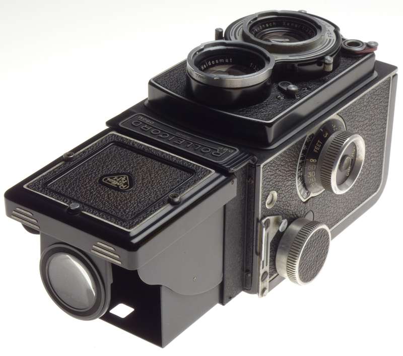 Rolleicord TLR 120 roll film medium format Rolleiflex type camera Xenar 3.5 f=75mm Schneider lens