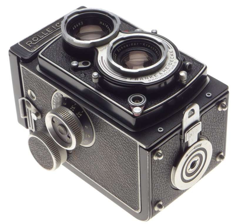 Rolleicord TLR 120 roll film medium format Rolleiflex type camera Xenar 3.5 f=75mm Schneider lens