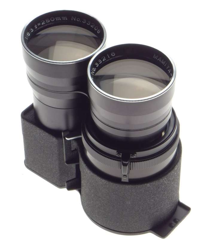 MAMIYA-Sekor 1:6.3 f=250mm Tele lens C220 C330 medium format lens case cap mask
