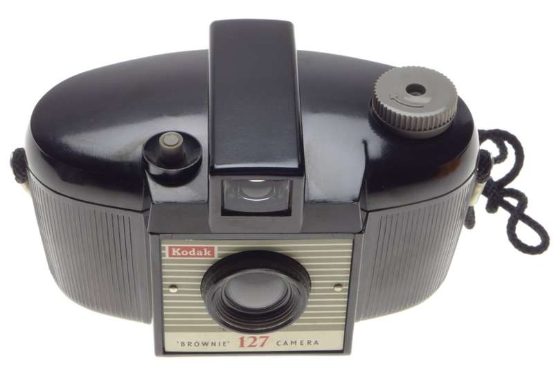 KODAK Brownie 127 camera case and strap vintage film Bakelite old school