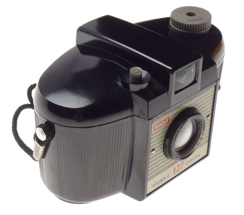 KODAK Brownie 127 camera case and strap vintage film Bakelite old school