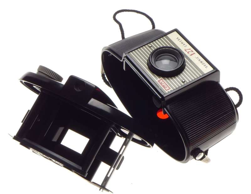 KODAK Brownie 127 camera case and strap vintage film Bakelite old school